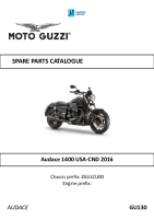 Moto Guzzi Audace - Spare Parts catalog 2016 EN 